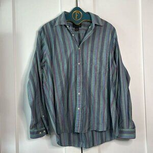 Vintage Brittany Bay Plaid Button Down Shirt Men's XL
